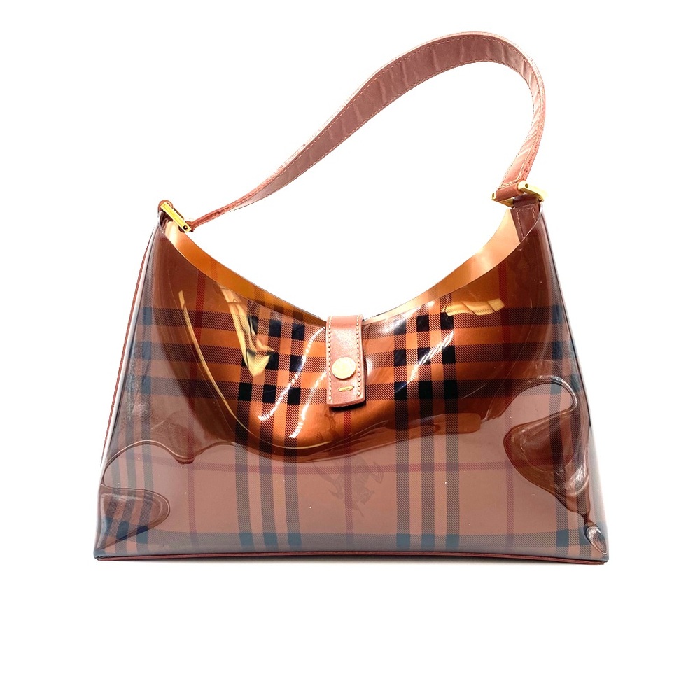 Burberry Nova Check Vinyl Shoulder Bag